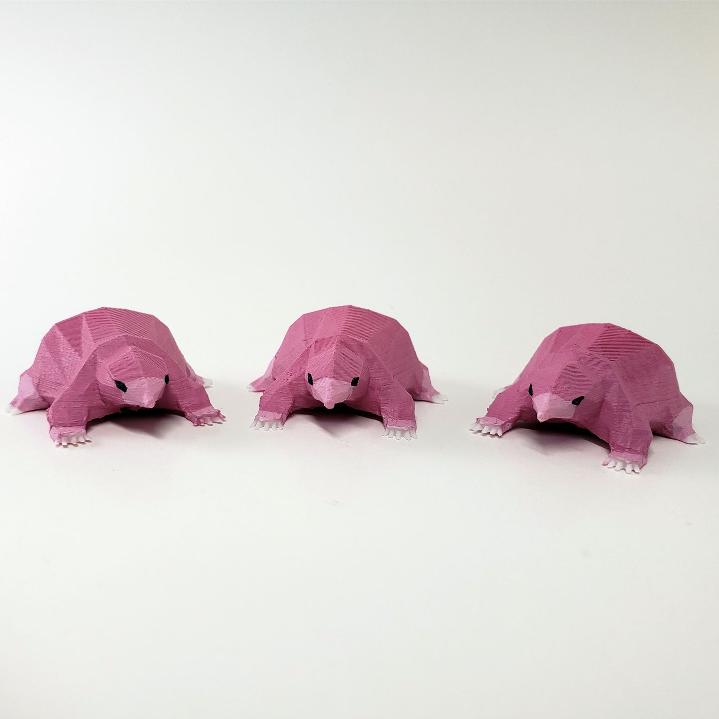 3 Pink Baby Moles